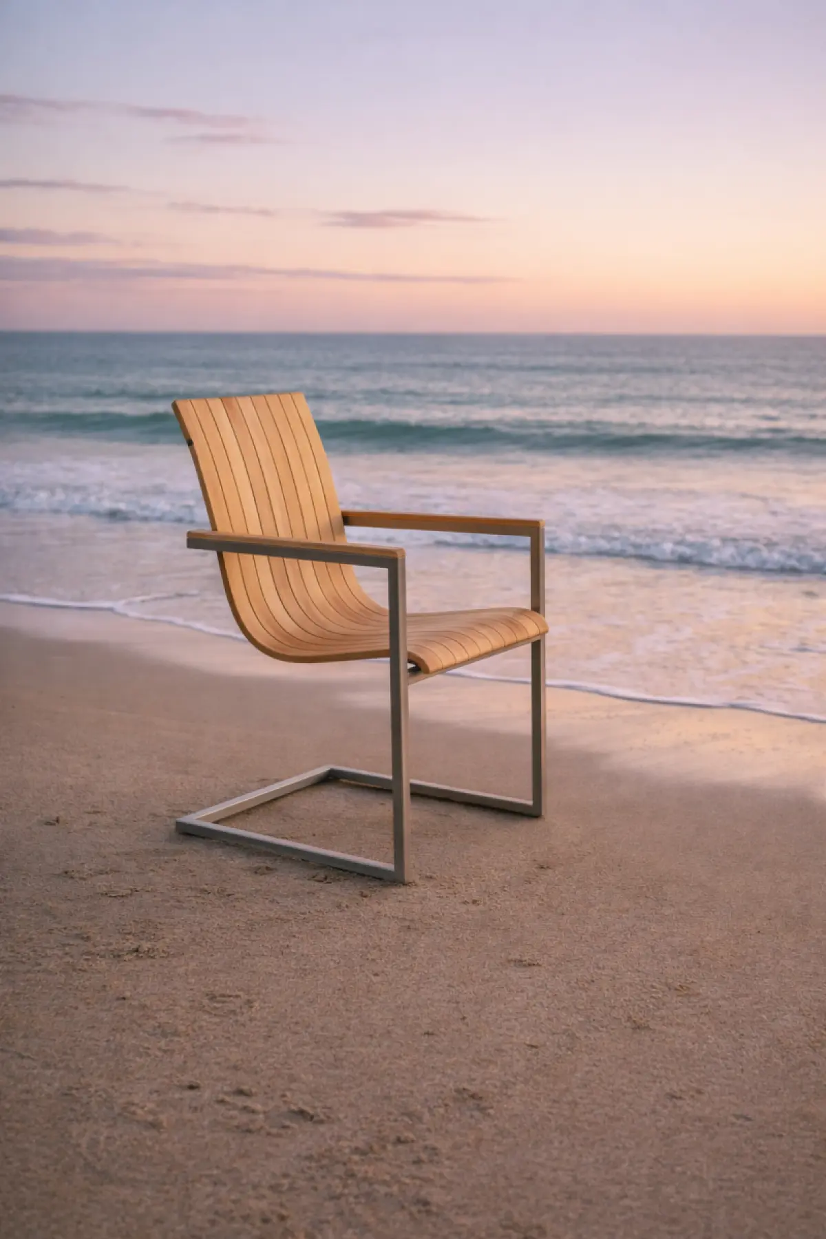 Schwing Garten-Stapelstuhl aus Teakholz Flamingo