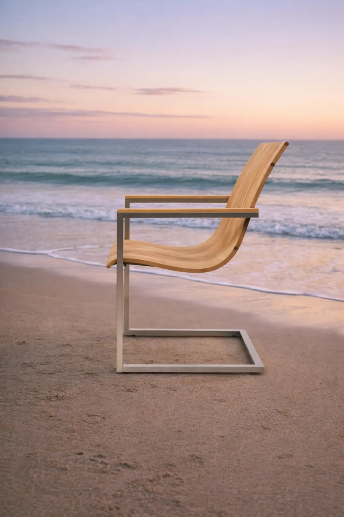 Schwing Garten-Stapelstuhl aus Teakholz Flamingo