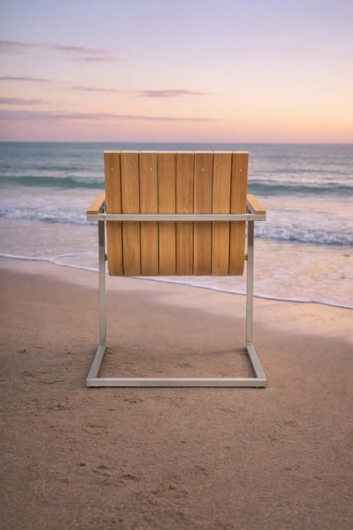 Schwing Garten-Stapelstuhl aus Teakholz Flamingo