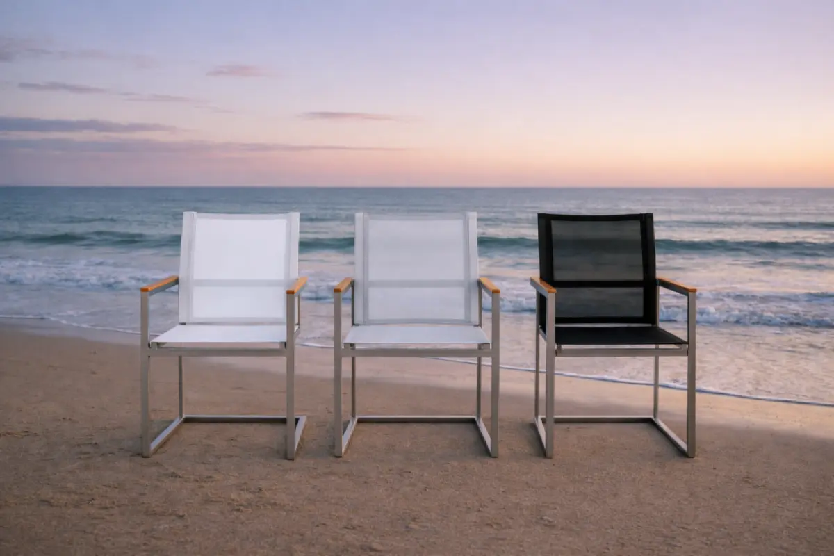 Schwing-Stapelstuhl Noah Weiß