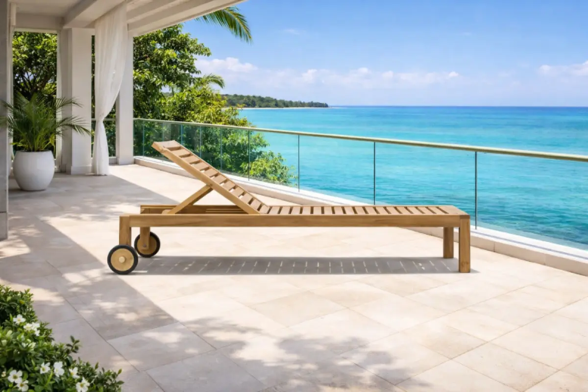 Sonnenliege aus Teakholz Almeria