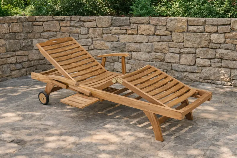 Sonnenliege aus Teakholz Conford 