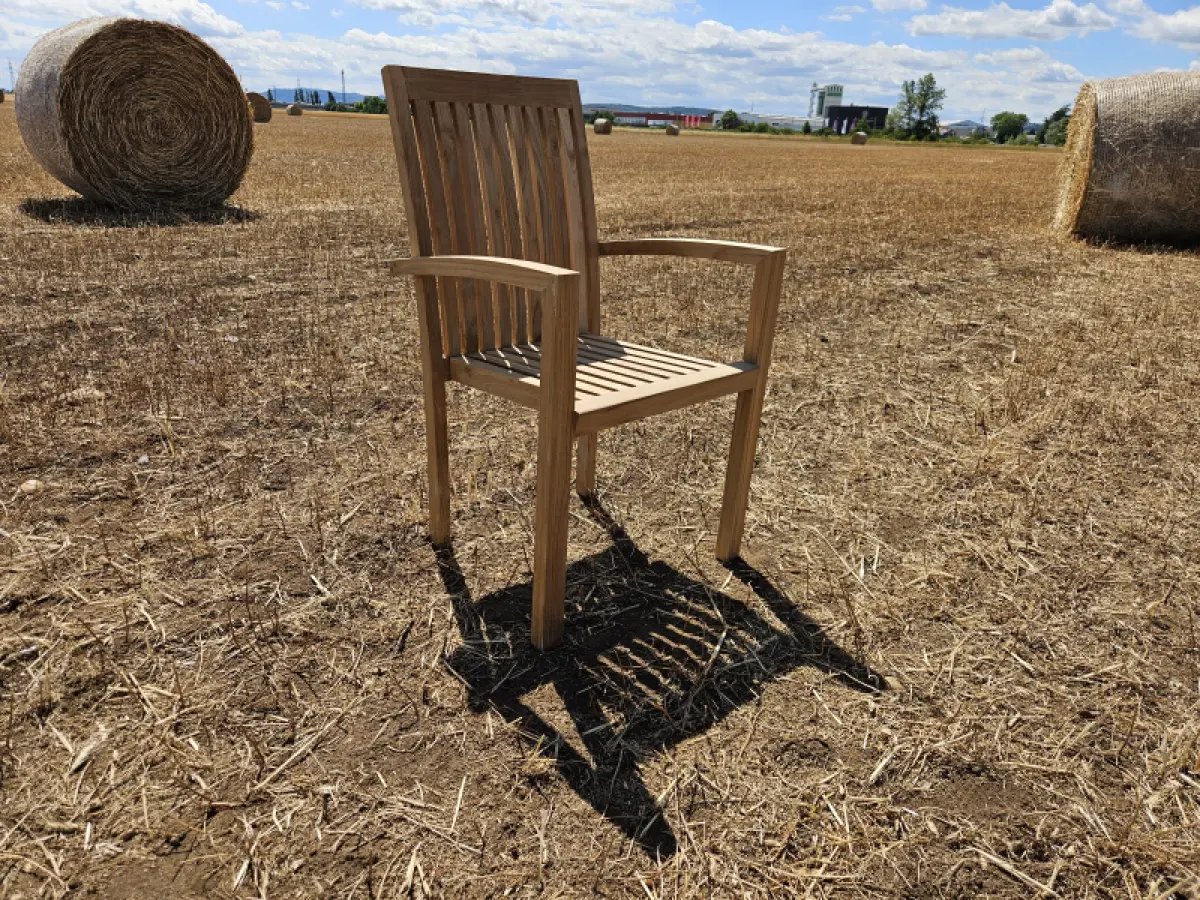 Stapelstuhl aus Teakholz Ramo