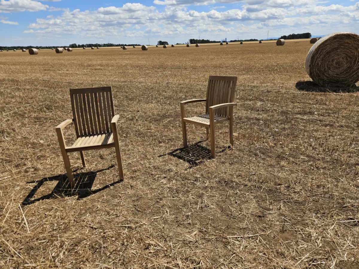 Stapelstuhl aus Teakholz Ramo