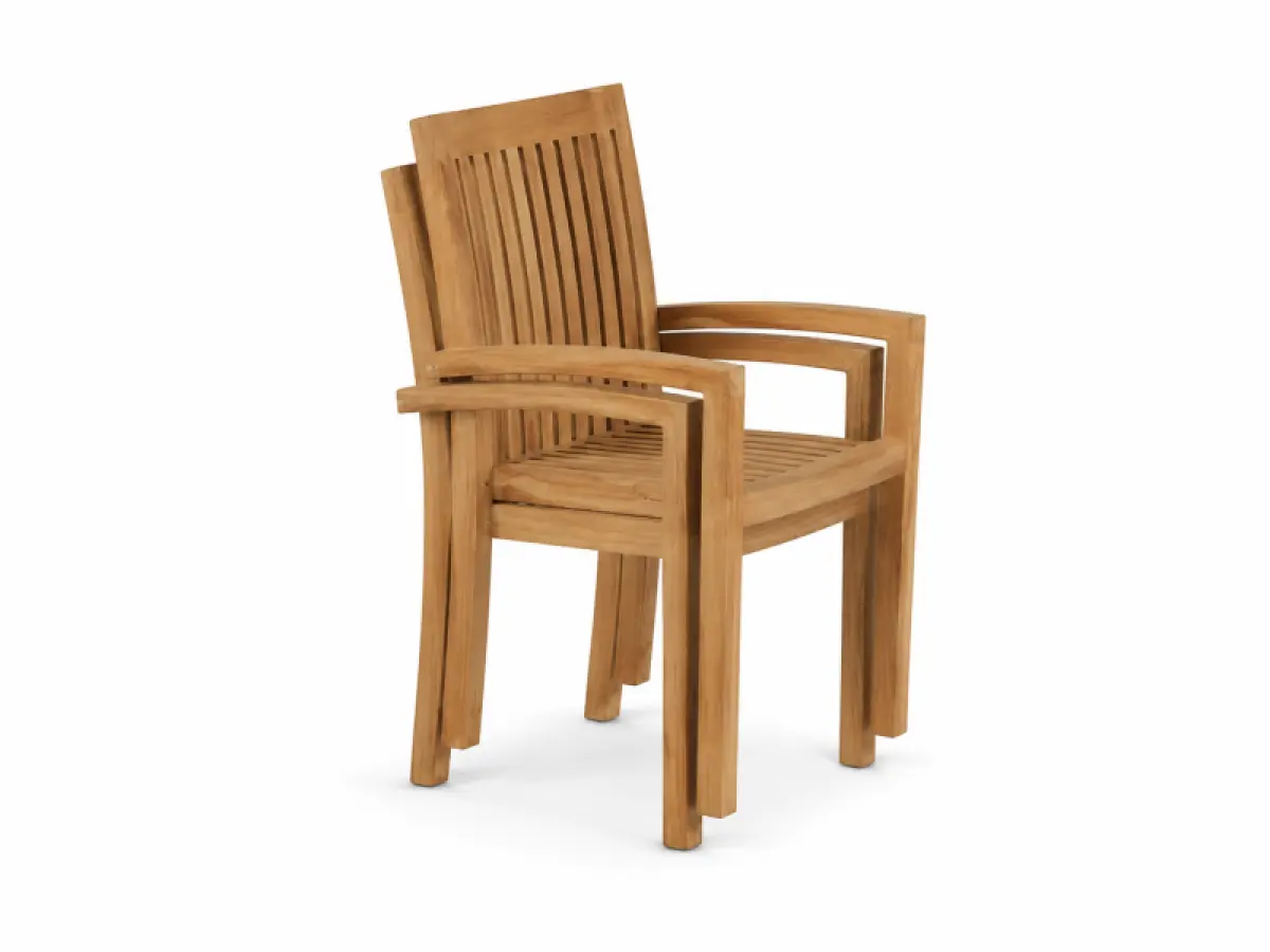 Stapelstuhl aus Teakholz Ramo