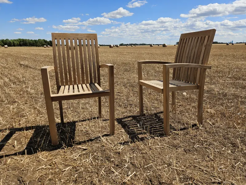 Stapelstuhl aus Teakholz Ramo