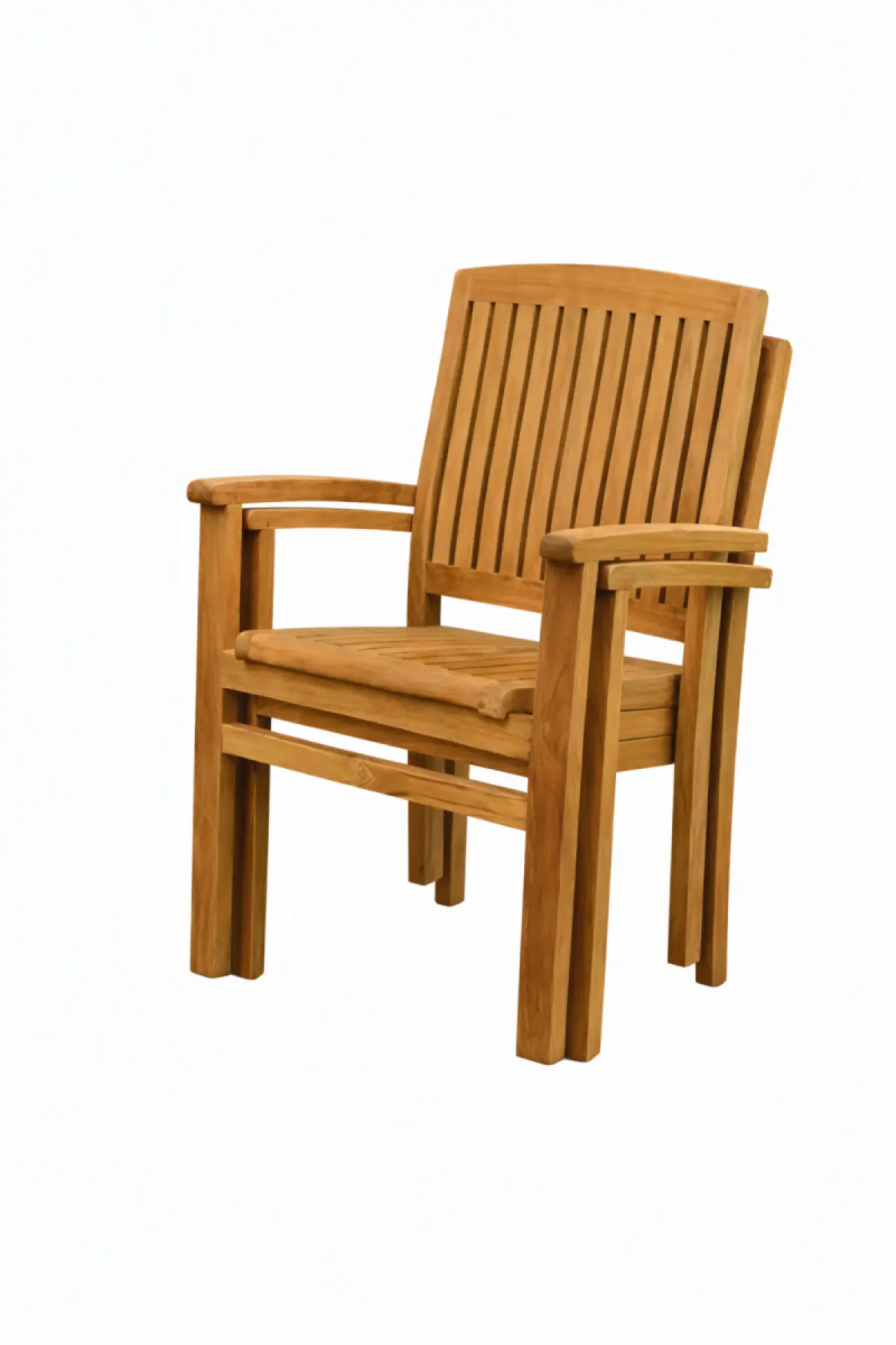 Stapelstuhl aus Teakholz Torino