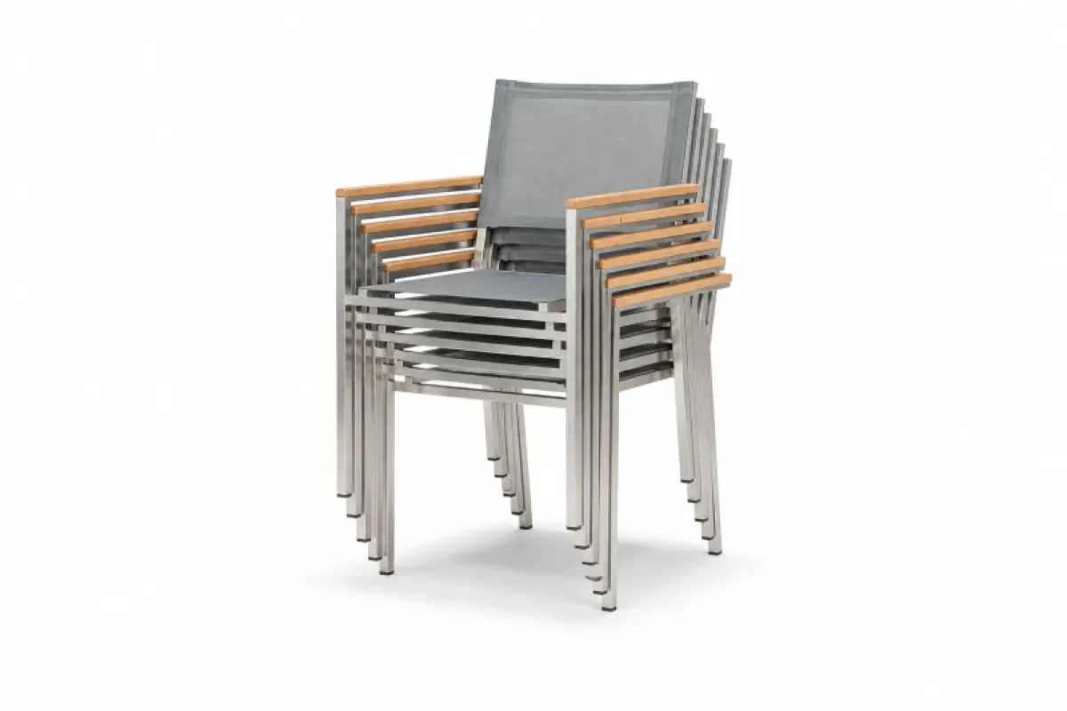 Stapelstuhl Noah Grau