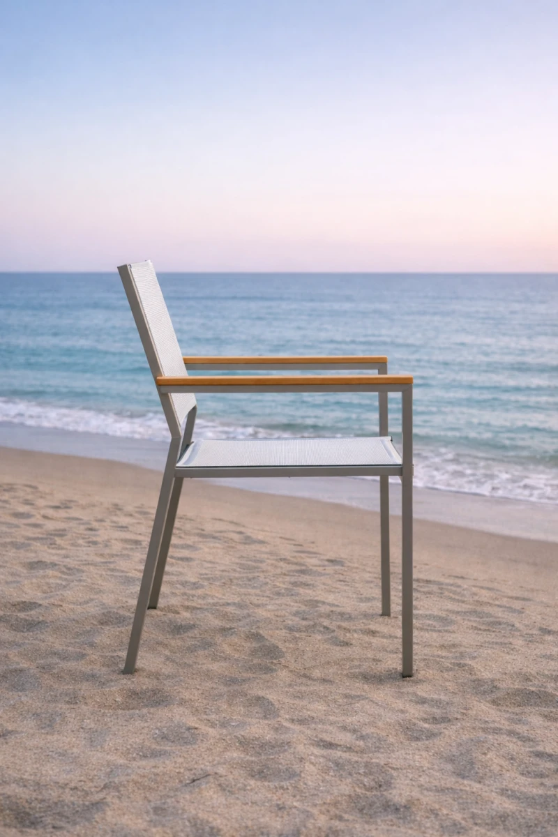 Stapelstuhl Noah Grau