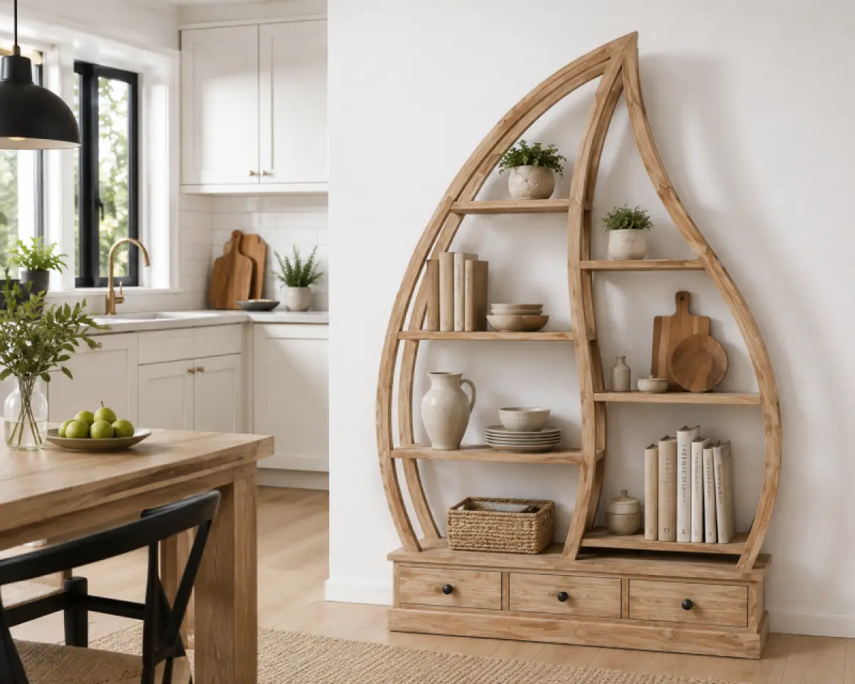 Teak Büchherregal Aprak