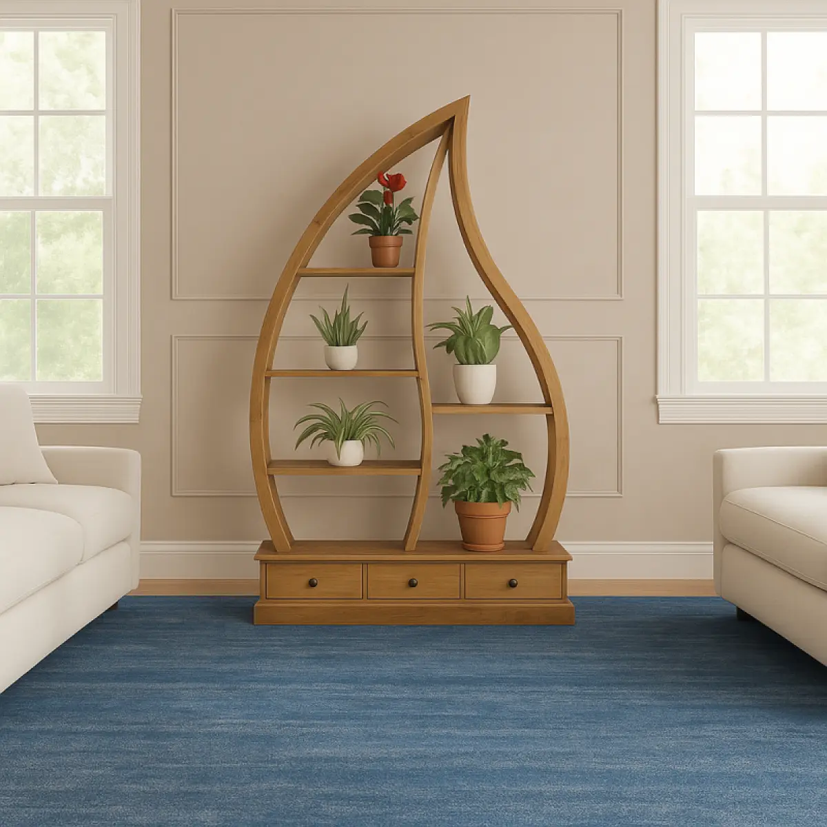 Teak Büchherregal Aprak