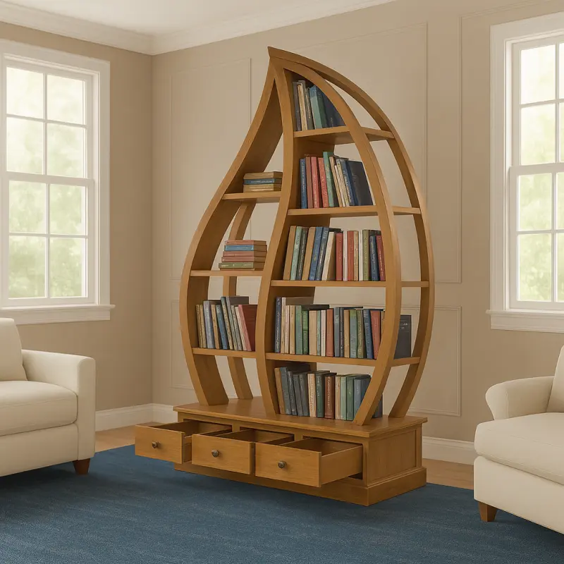 Teak Büchherregal Aprak