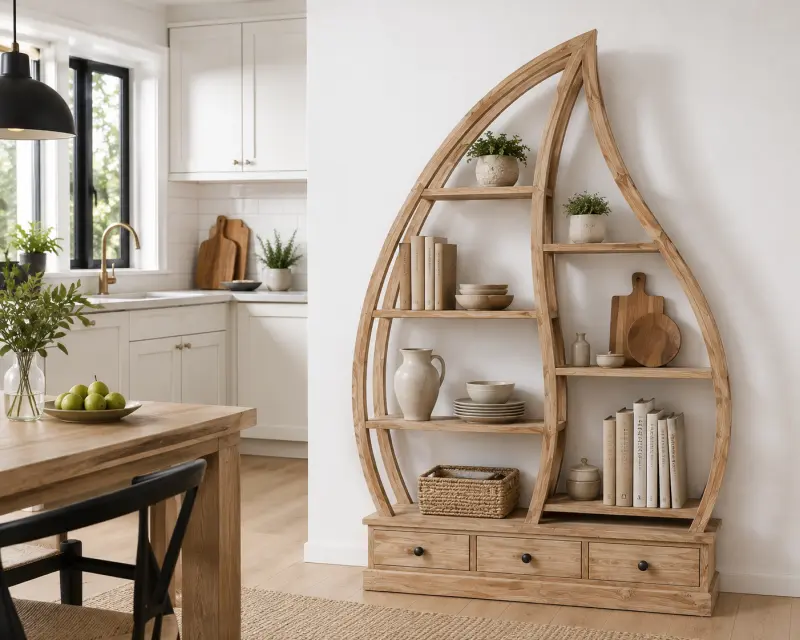 Teak Büchherregal Aprak