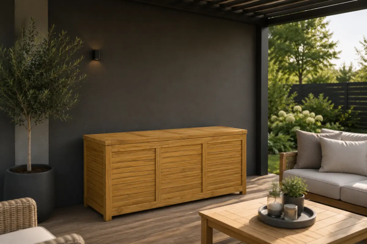 Teak Garten Truhe Lucca