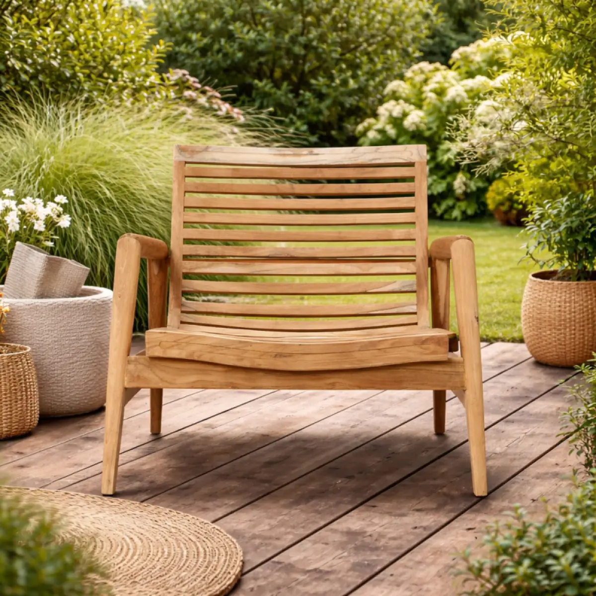 Teak Gartenstuhl Melissa