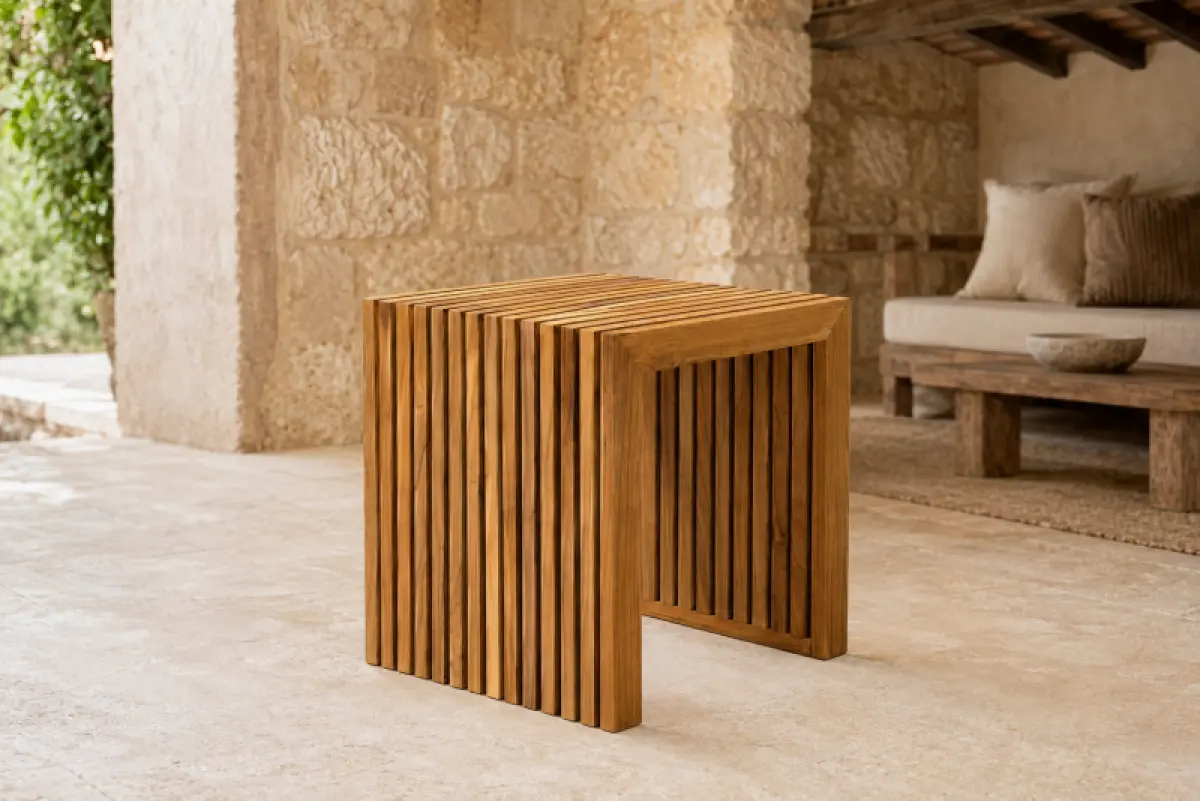 Teak Hocker-Tisch Verona