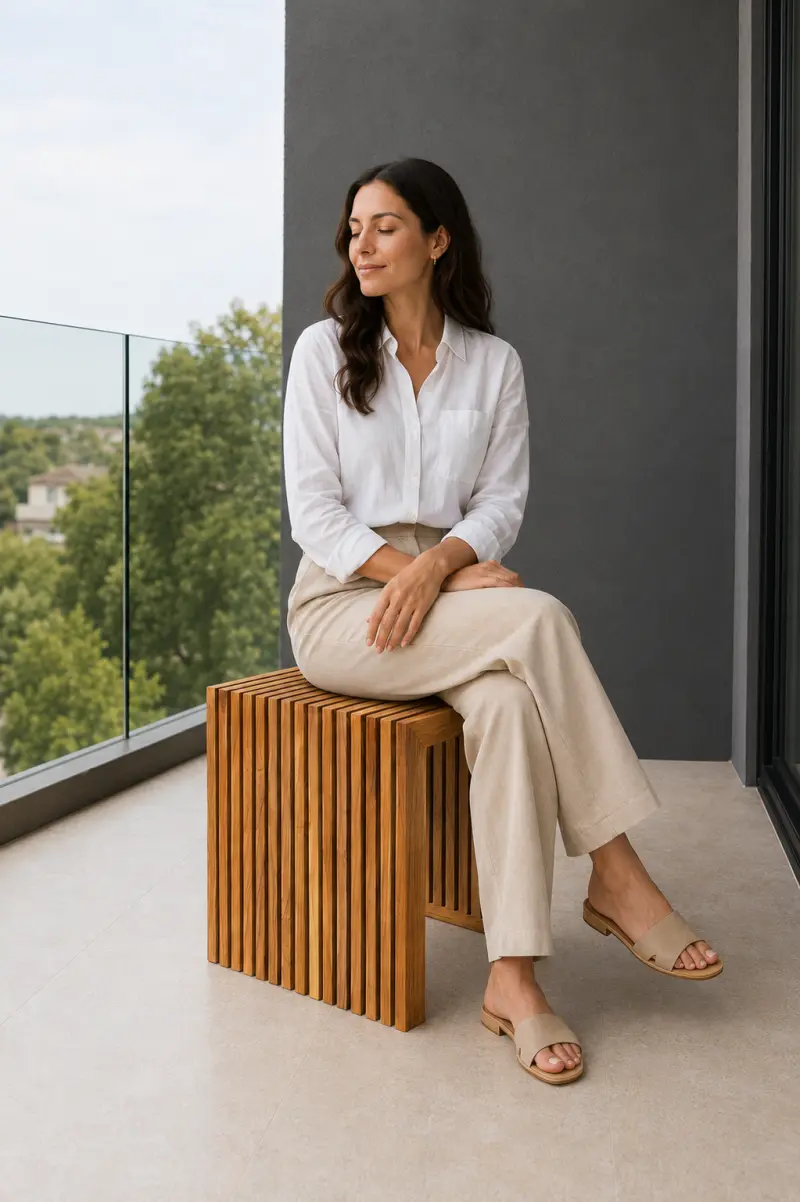 Teak Hocker-Tisch Verona