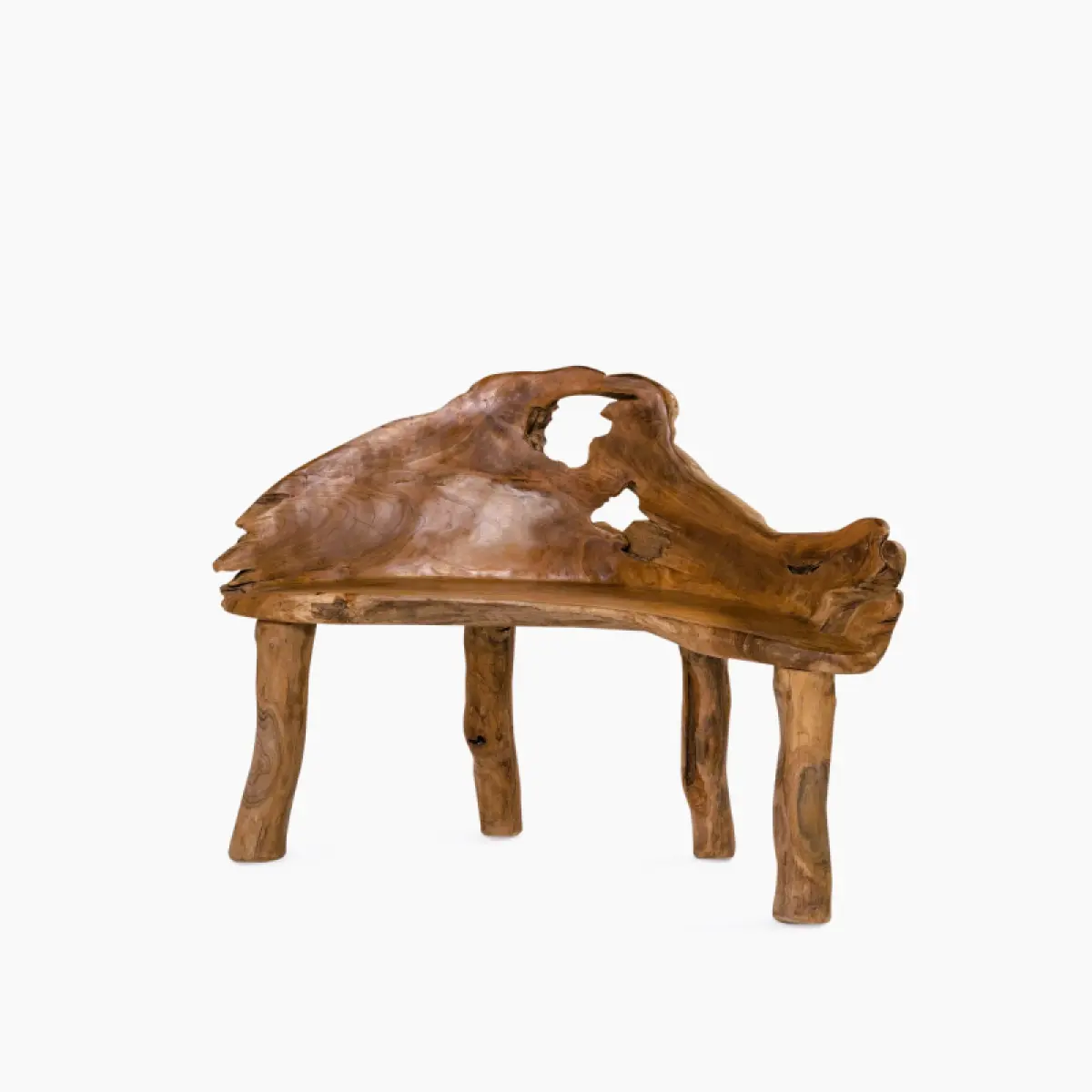 Teak Wurzelbank Almata