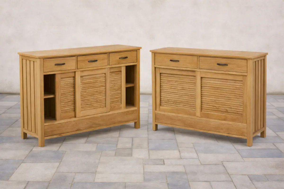 Teakholz Anrichte Temu