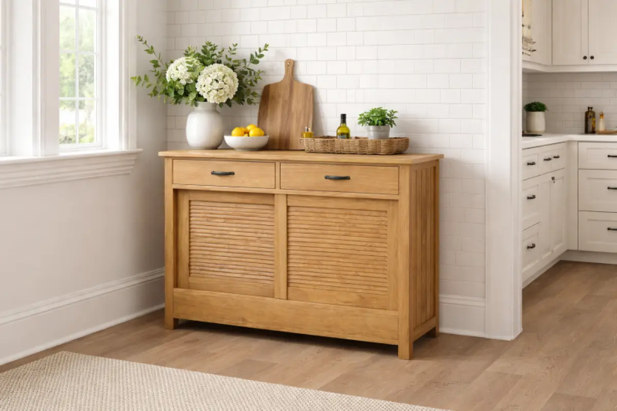 Teakholz Anrichte Temu