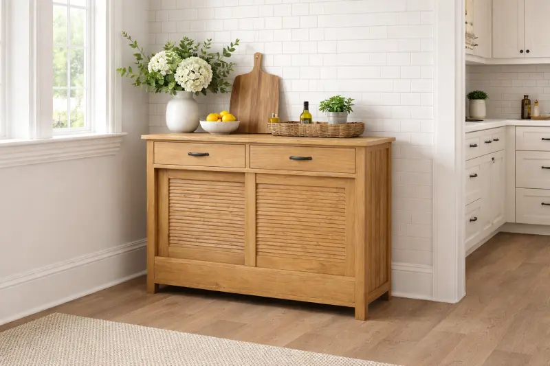 Teakholz Anrichte Temu