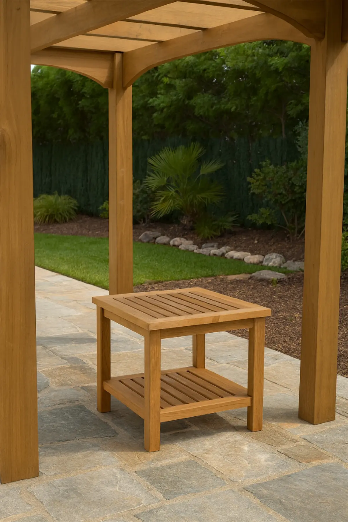 Teakholz Beistelltisch Gora Junior 