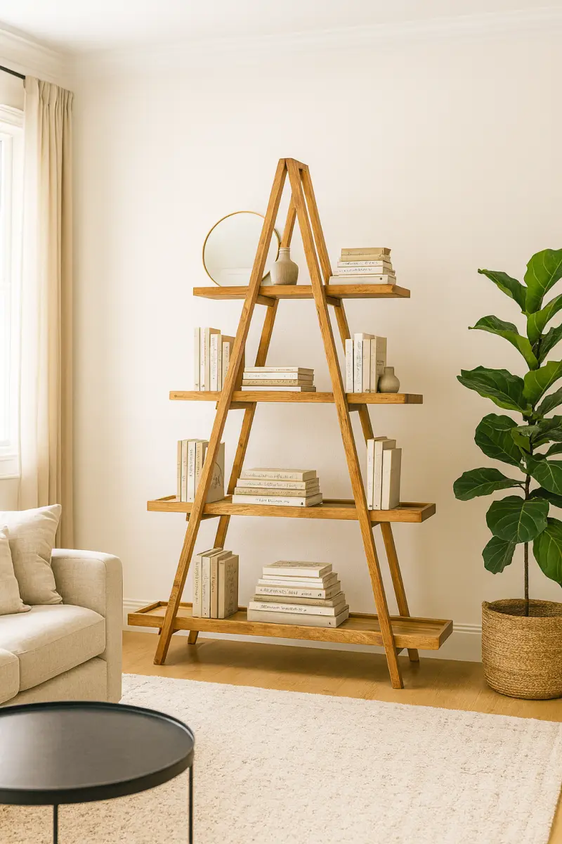 Teakholz Bücherregal Alfa