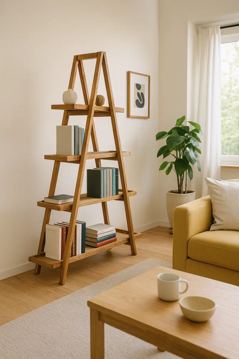 Teakholz Bücherregal Alfa