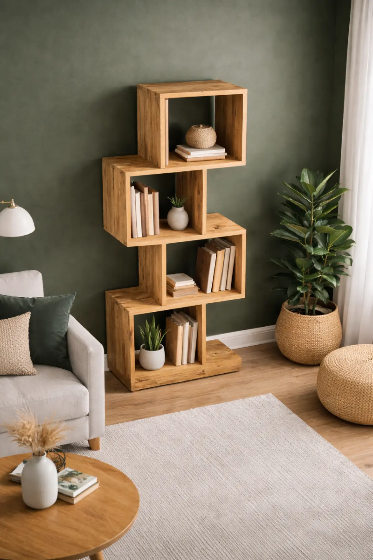 Teakholz Bücherregal Ida