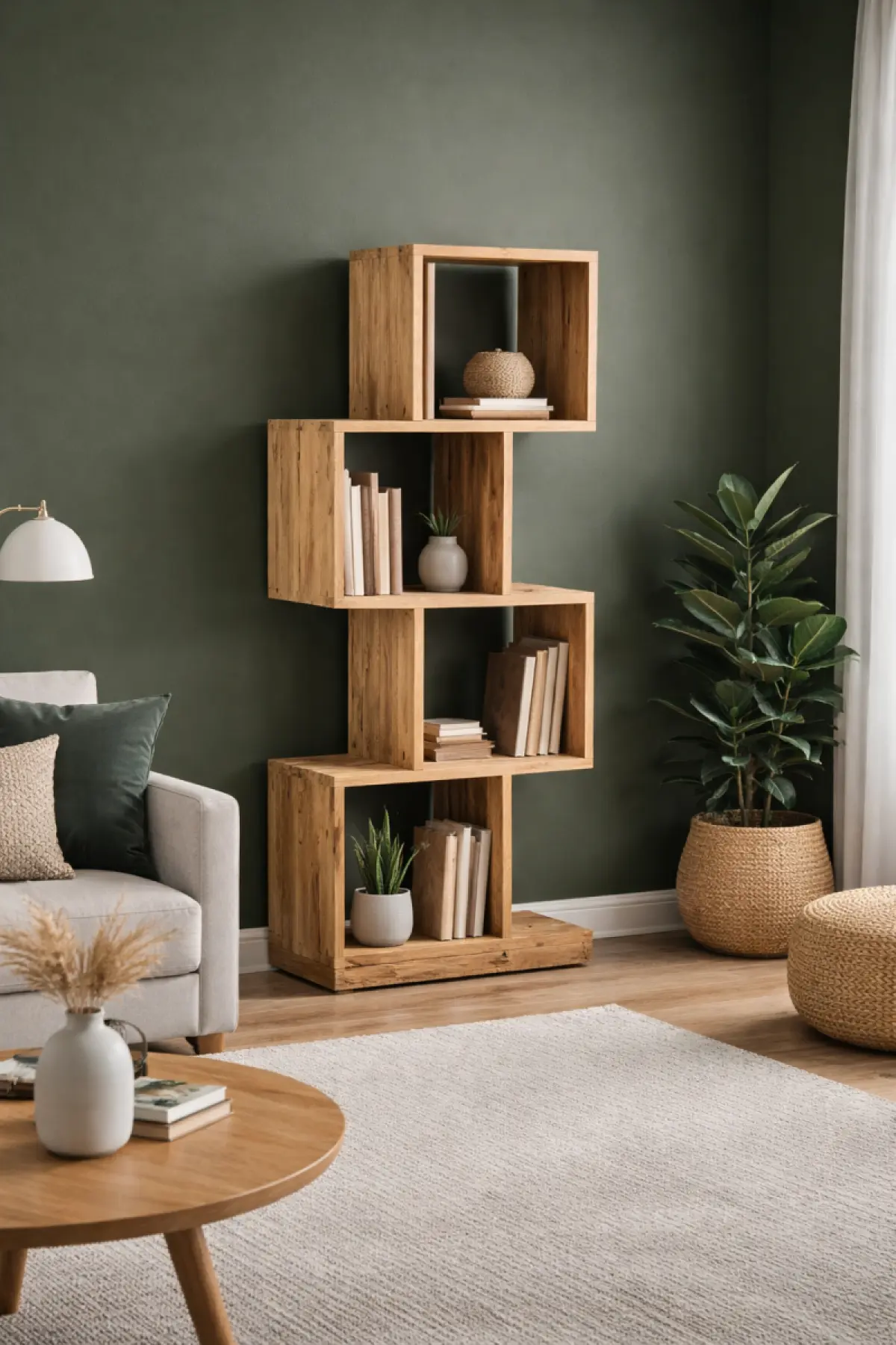 Teakholz Bücherregal Ida