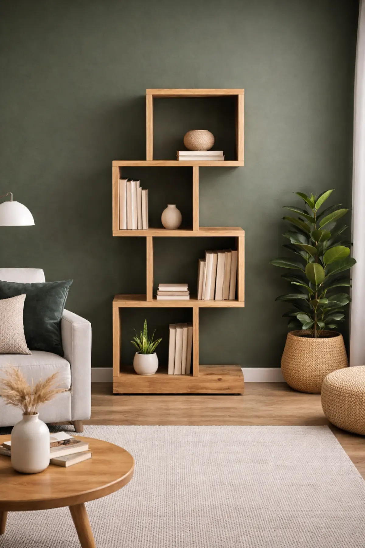 Teakholz Bücherregal Ida