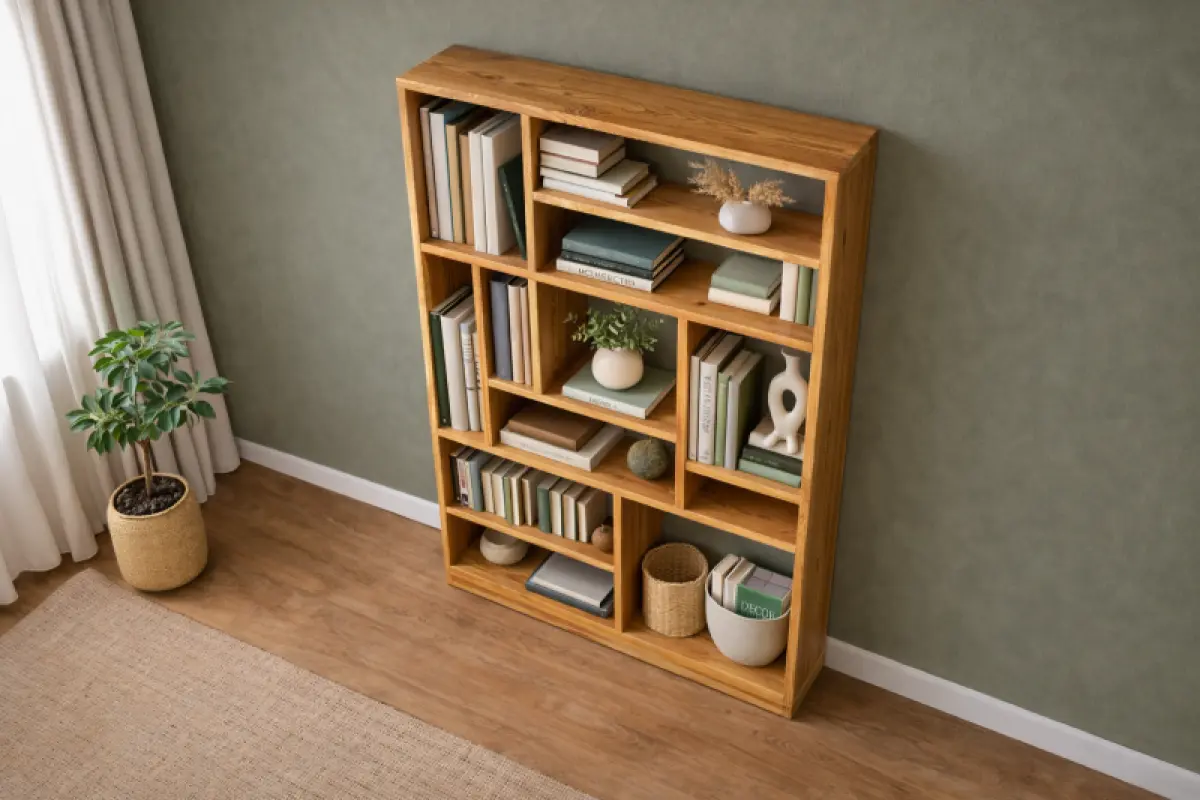 Teakholz Bücherregal Kutu