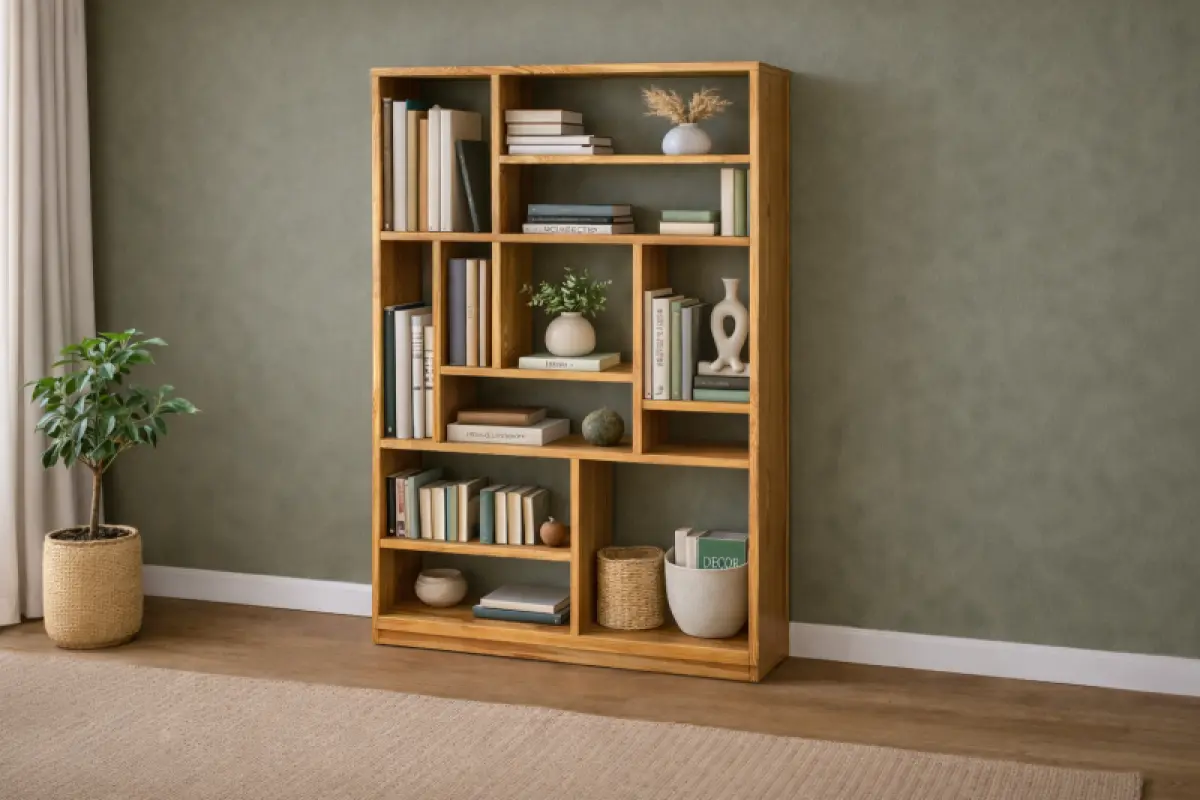 Teakholz Bücherregal Kutu