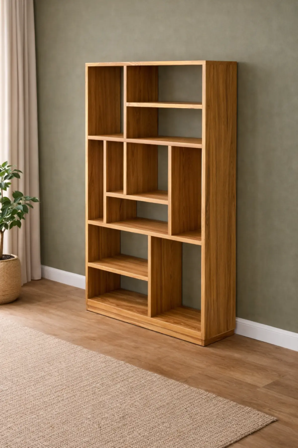 Teakholz Bücherregal Kutu