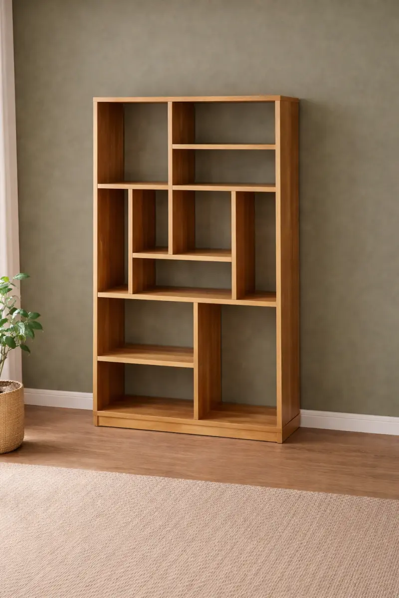 Teakholz Bücherregal Kutu