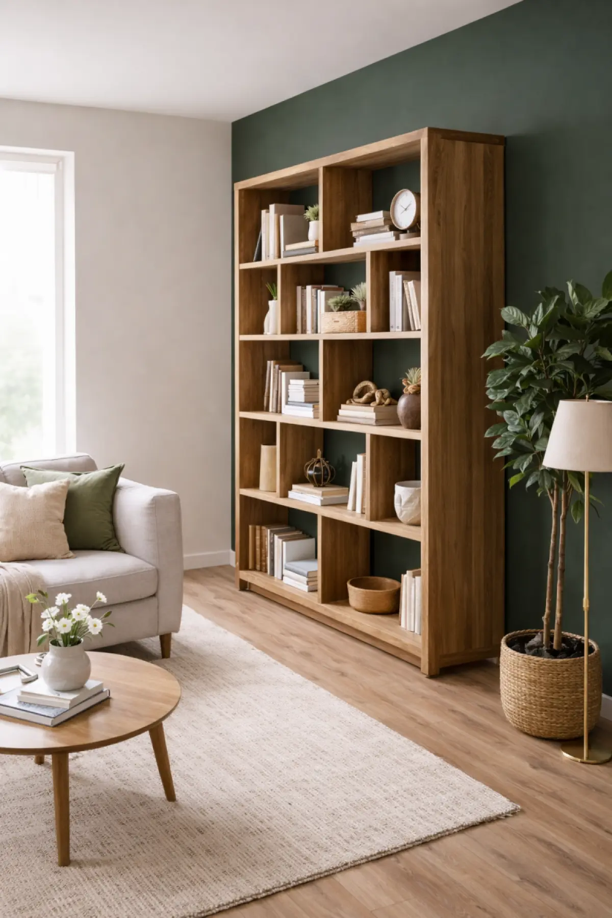 Teakholz Bücherregal Maya