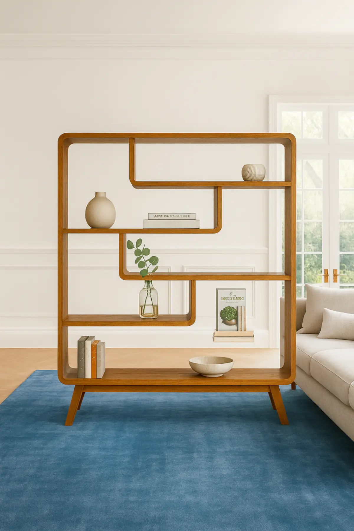 Teakholz Bücherregal Momo