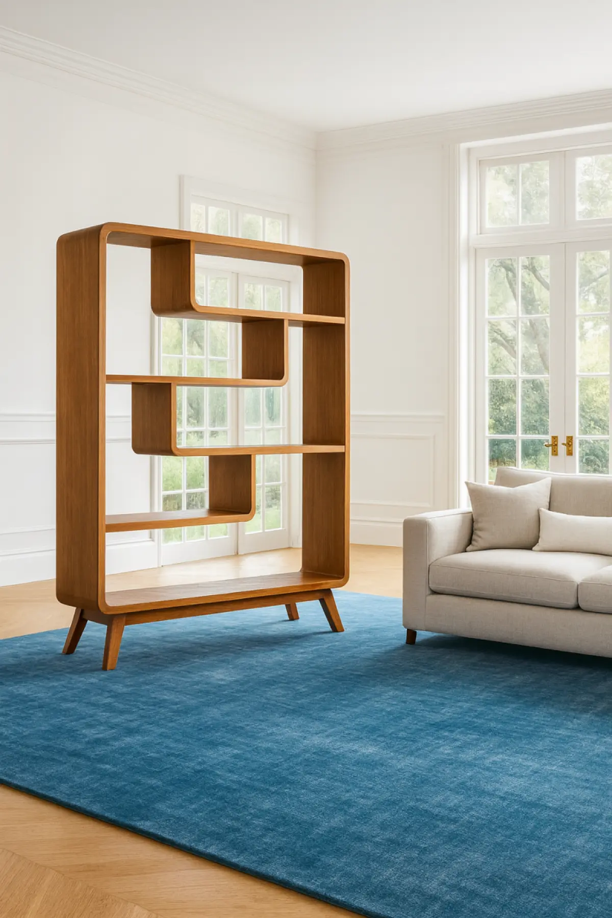 Teakholz Bücherregal Momo