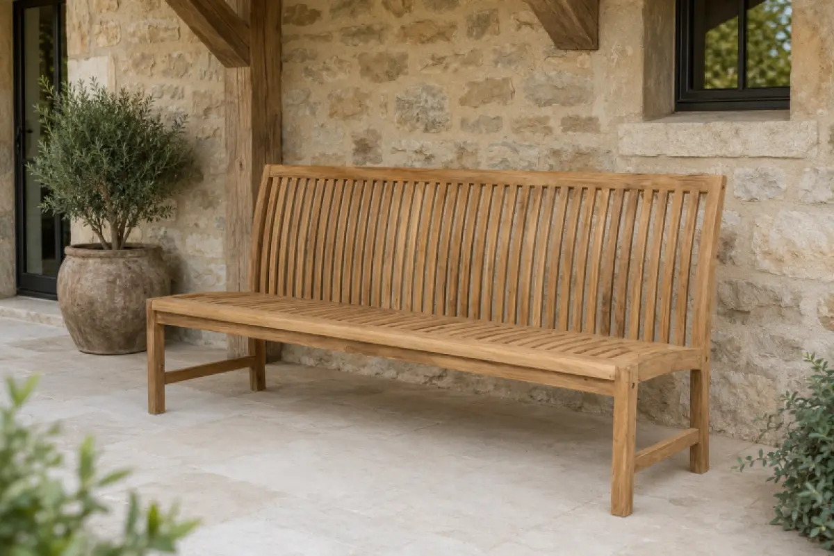 Teakholz Gartenbank Hawaii ohne Armlehnen