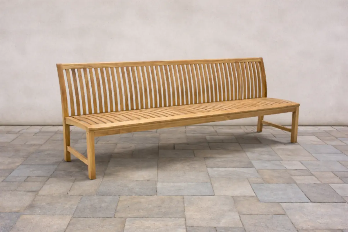 Teakholz Gartenbank Hawaii ohne Armlehnen