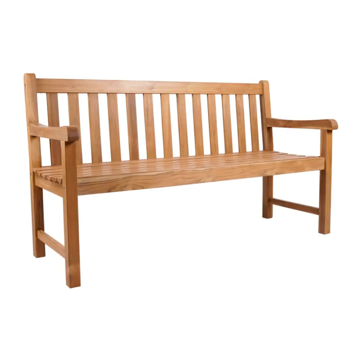 Teakholz Gartenbank Klasso mit Armlehne