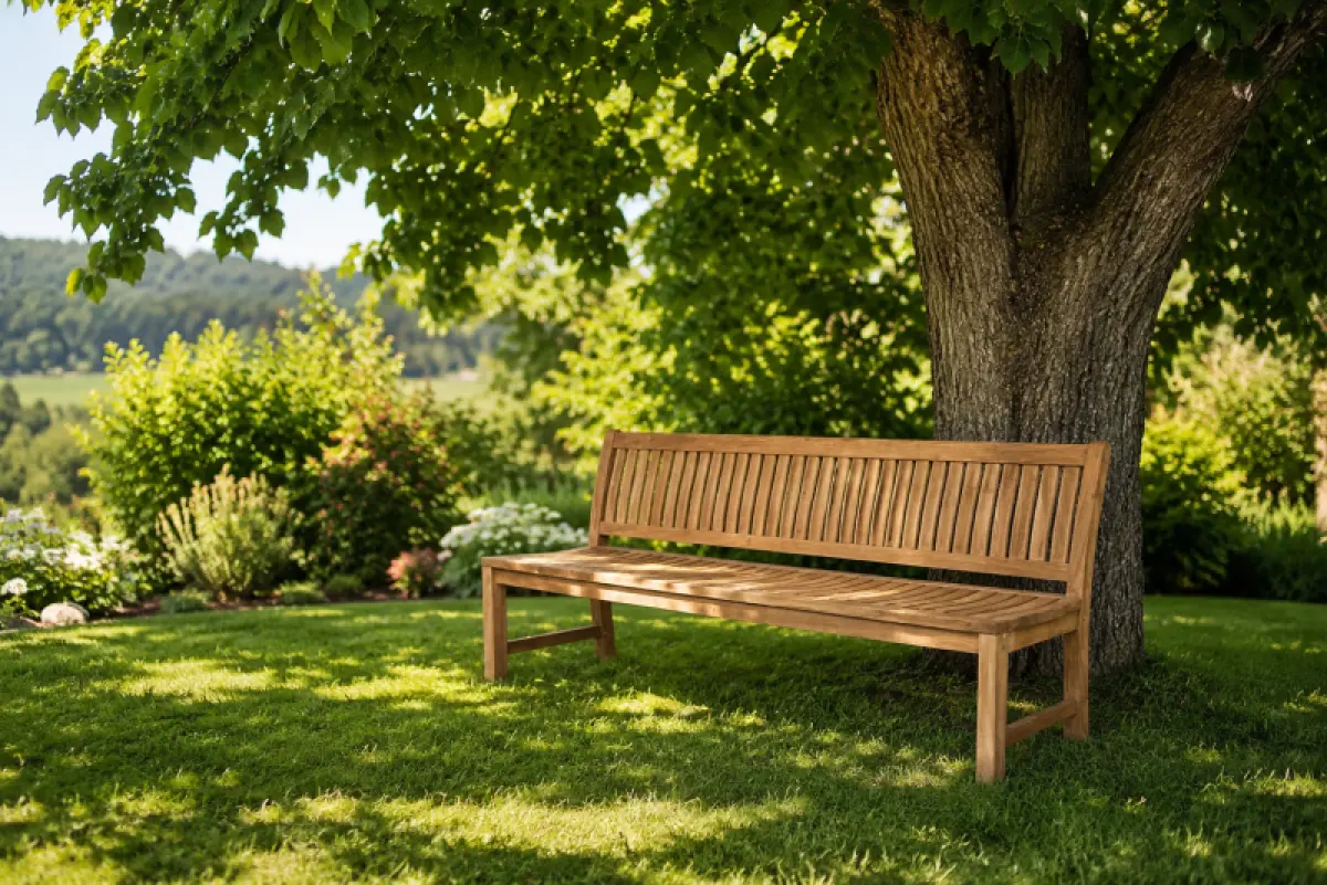 Teakholz Gartenbank Rio ohne Armlehnen