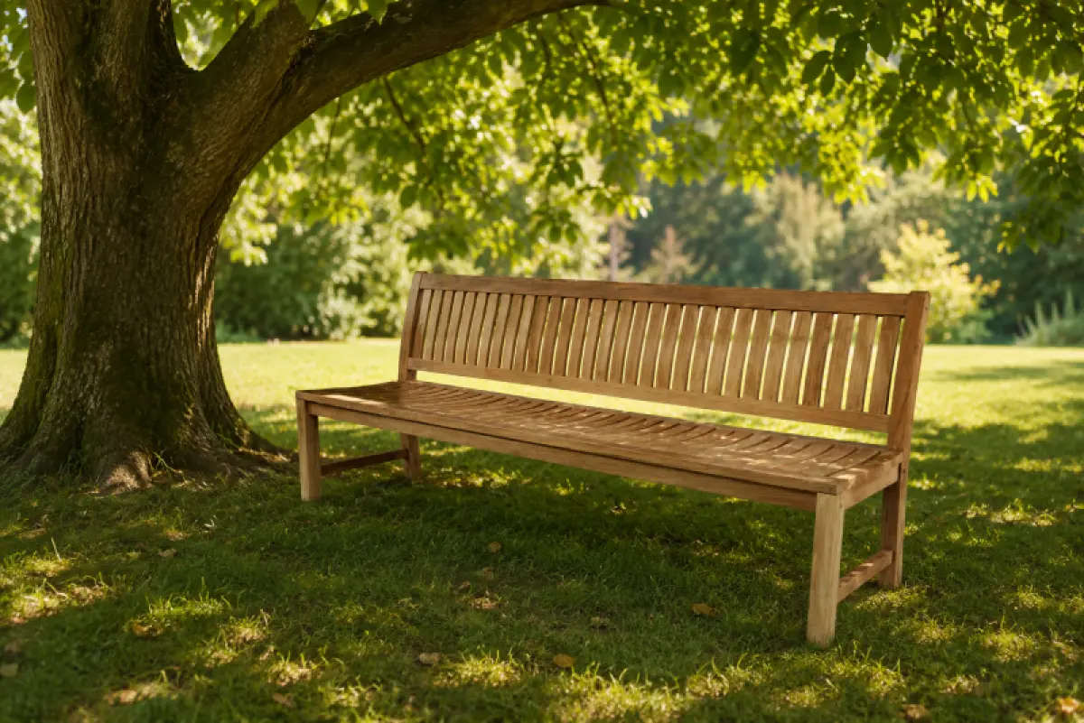 Teakholz Gartenbank Rio ohne Armlehnen