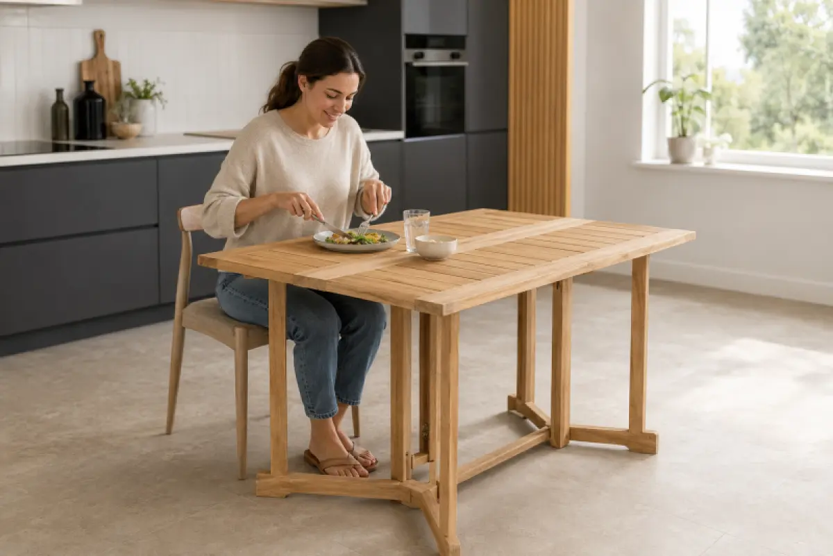 Teakholz Klapptisch  Katla 4