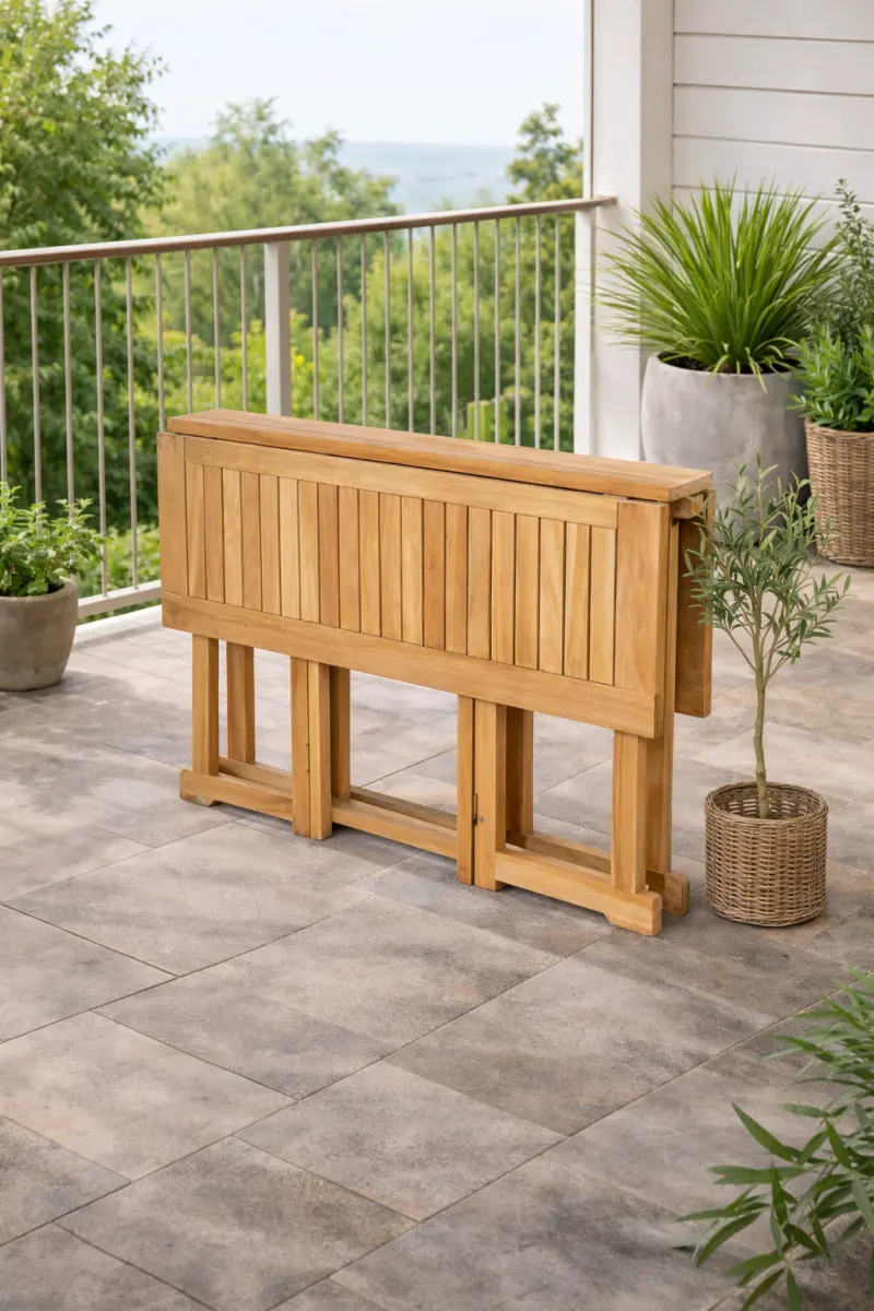 Teakholz Klapptisch  Katla 4