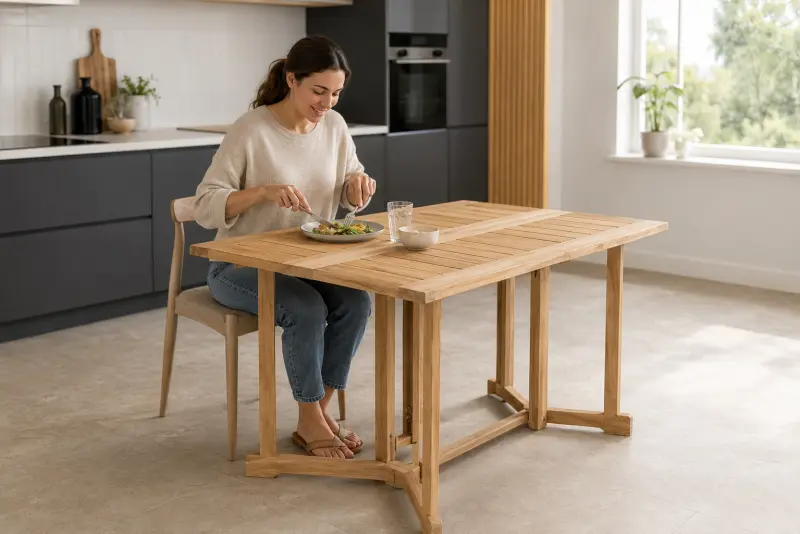 Teakholz Klapptisch  Katla 4