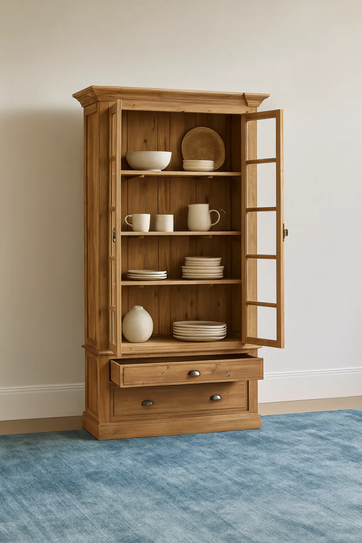 Teakholz Schrank Leoni