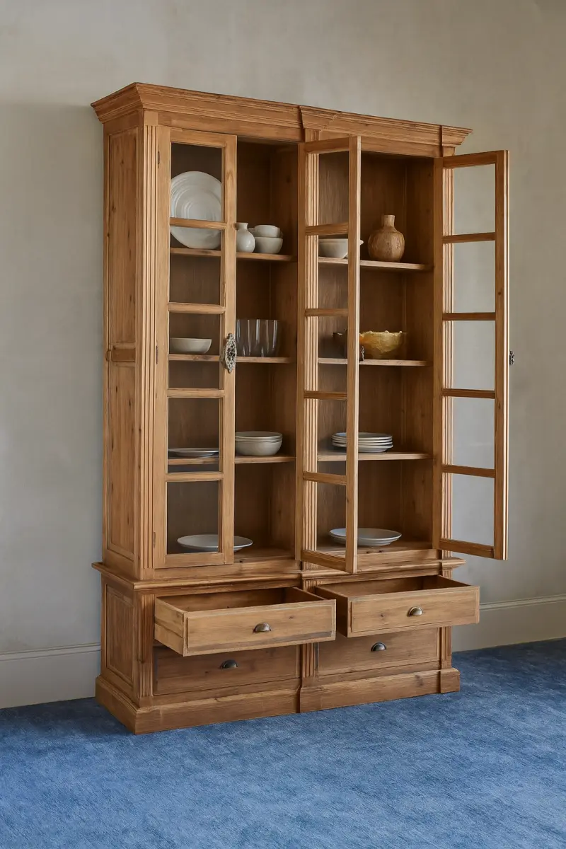 Teakholz Schrank Leoni