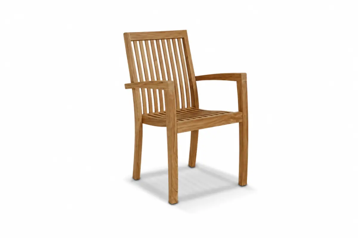 Teakholz Stapelstuhl Lori 