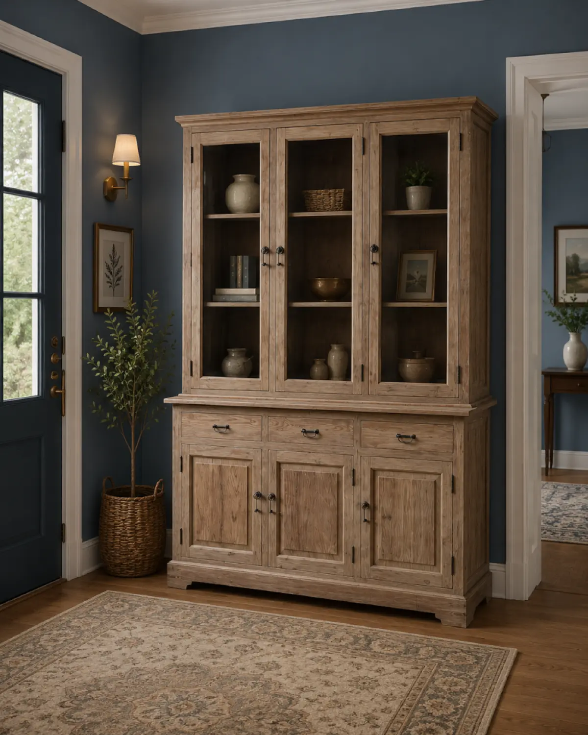 Teakholz Vitrine Samba
